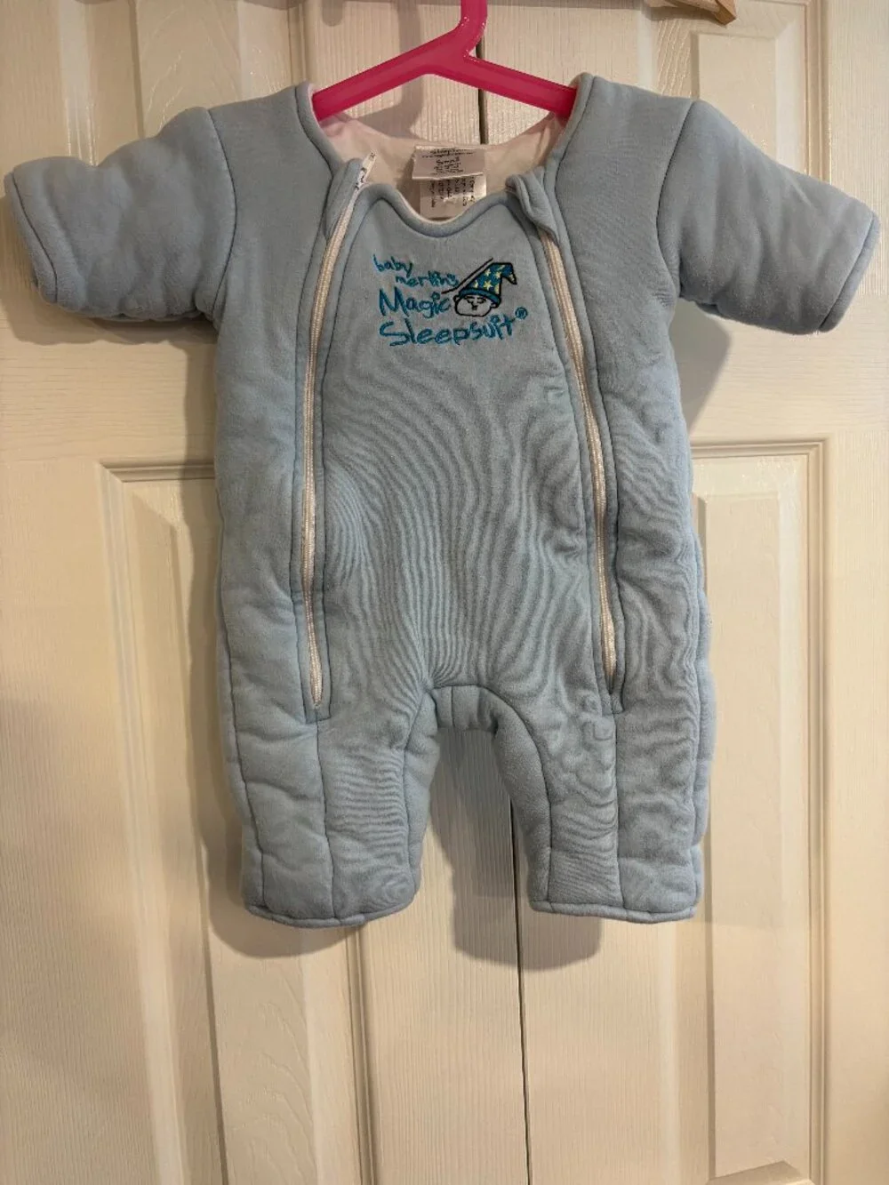 Baby Merlin's Magic Sleepsuit Blue Size Small 3-6 mo